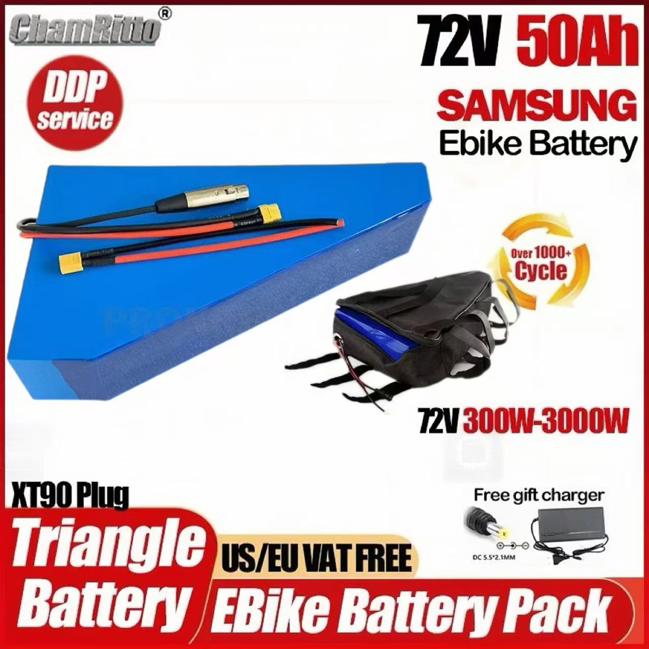 Electric Bicycle Battery 72V 30Ah - 72v 3000w Elektrikli bisiklet cham rider