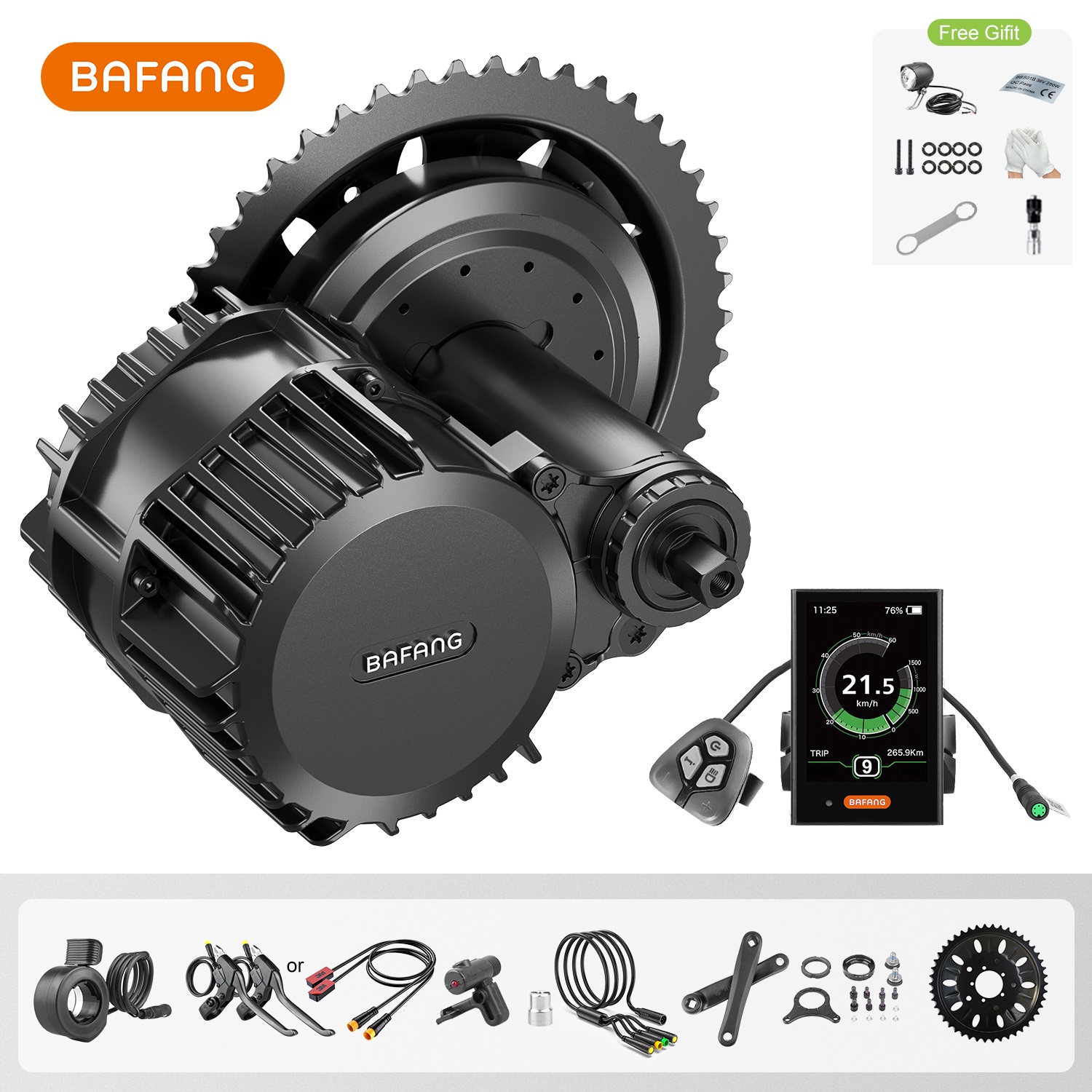 Bafang Bbshd 1000W Conversion Kit - Bafang UART 48V/52V 1000W Orta Tahrik