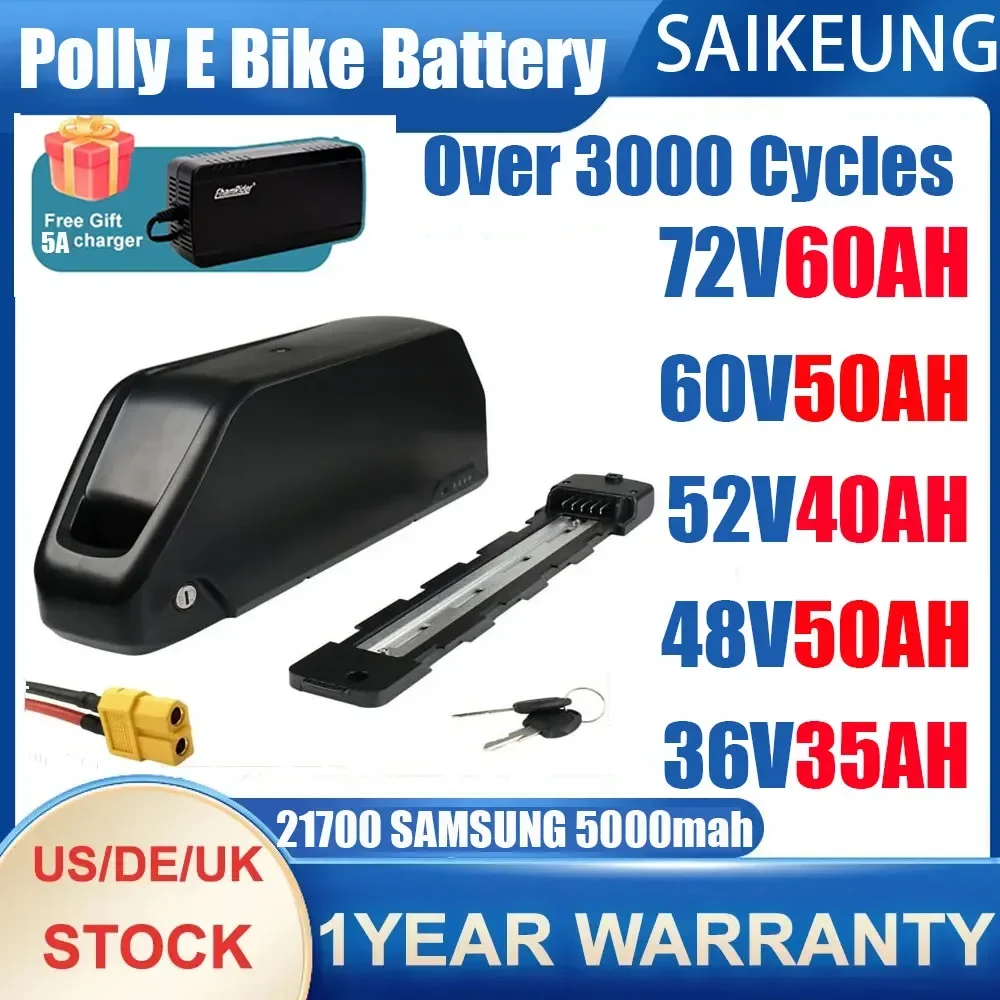 Electric Bicycle Battery 72V 30Ah - Elektrikli bisiklet bataryası Downtube Hailong Polly