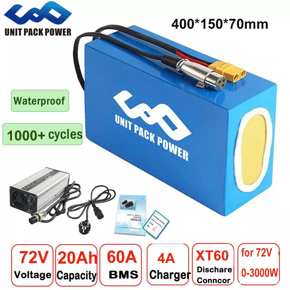 Electric Bicycle Battery 72V 30Ah - 72V 40AH E-bisiklet Batarya Paketi, 21700