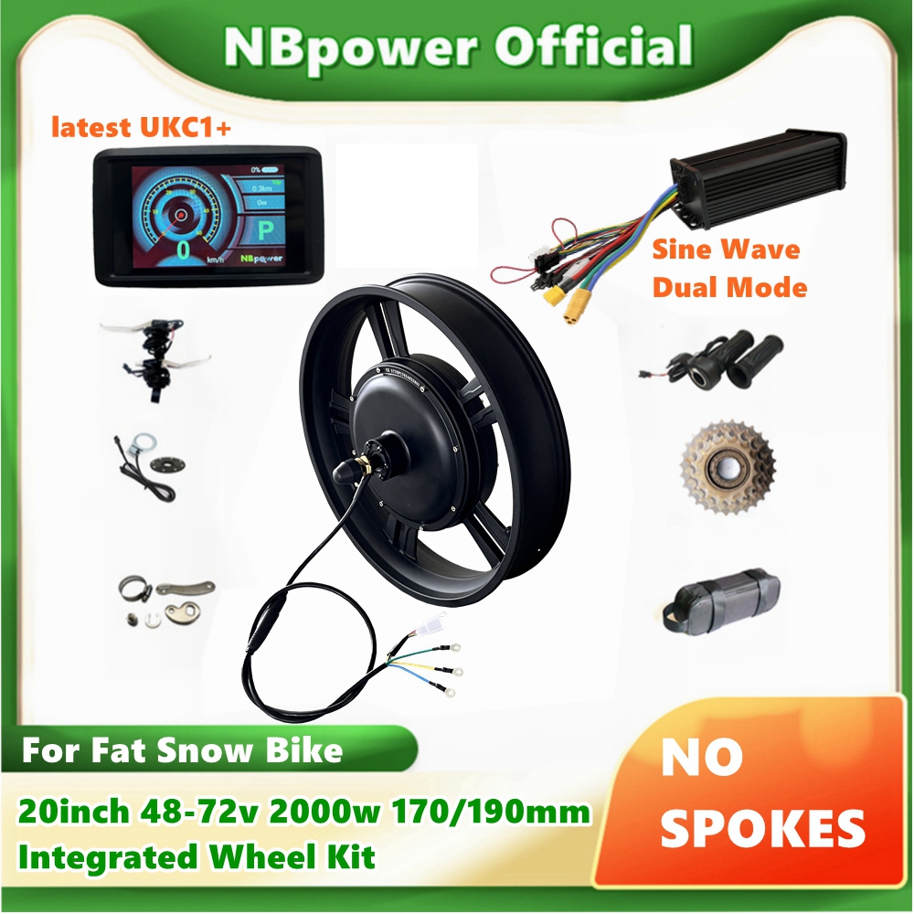 NBP 20 inç 48-72v 2000W 170/19 - 72V 5000W Hub Motor Kit incelemesi ve fiyatı