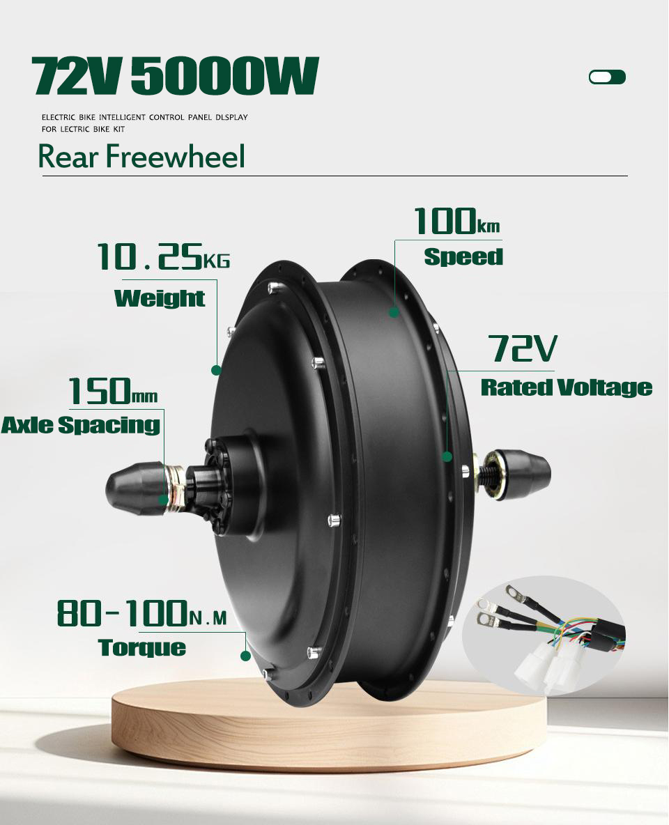 Yeni MTX39 72V 5000W E-Bisikle - 72V 5000W Hub Motor Kit incelemesi ve fiyatı