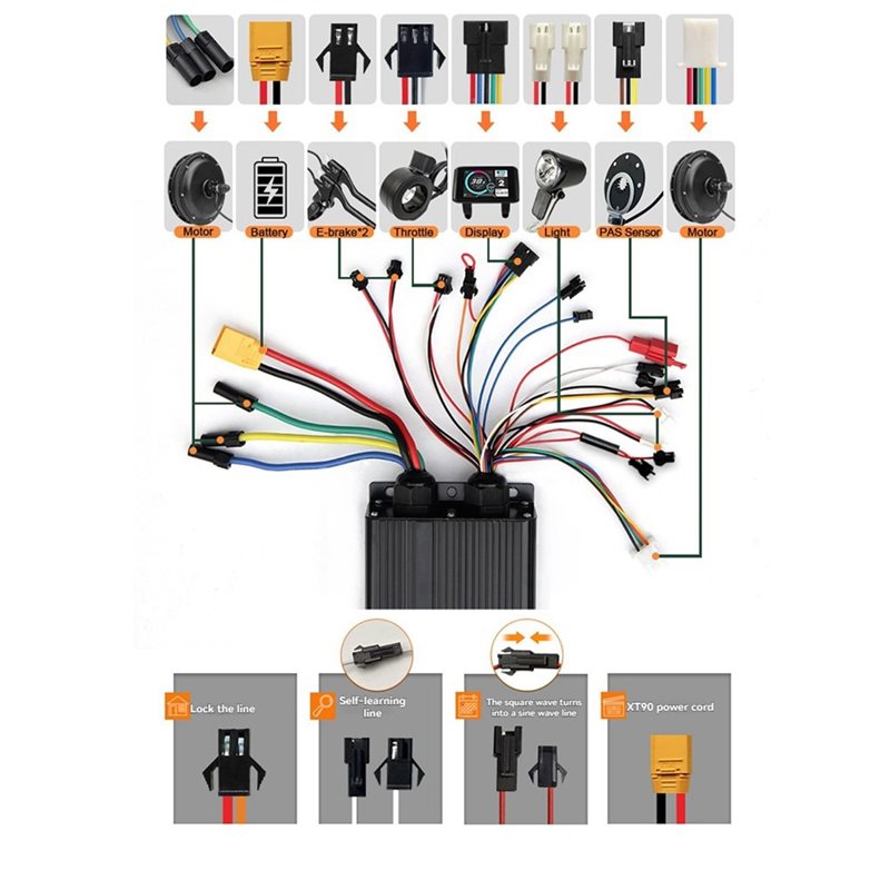 HOES-UKC1+ LCD Ekranlı Ölçüm C - Sine Wave Controller 48V 72V 80A incelemesi ve fiyatı