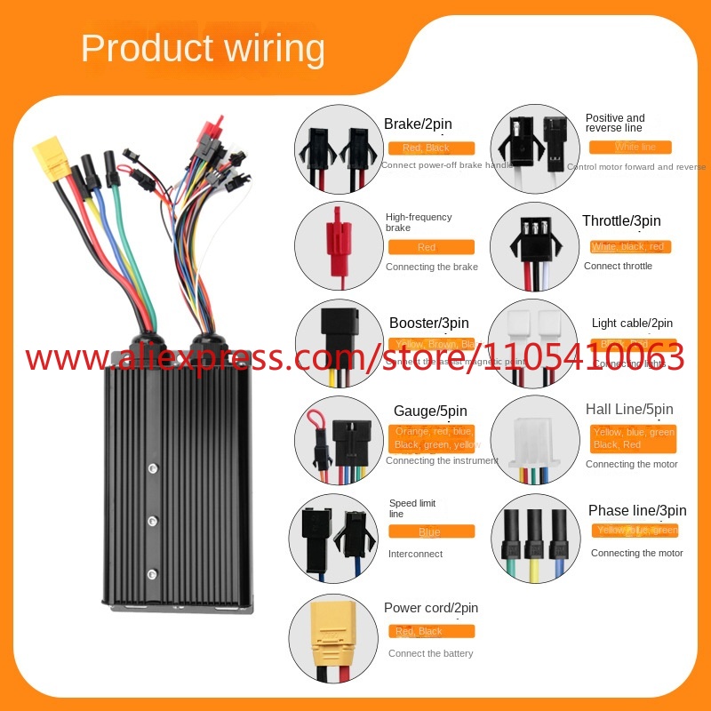 3000W 5000W elektrikli araç ko - Sine Wave Controller 48V 72V 80A incelemesi ve fiyatı